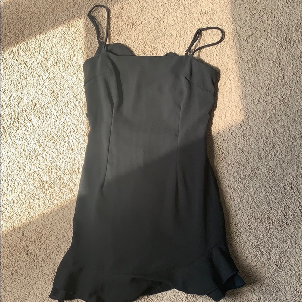 Lucy in the Sky Aubrey Ruffle Dress Black